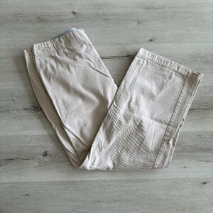 Tommy Hilfiger Relaxed Fit Flat Front Pants Khaki 16 EUC